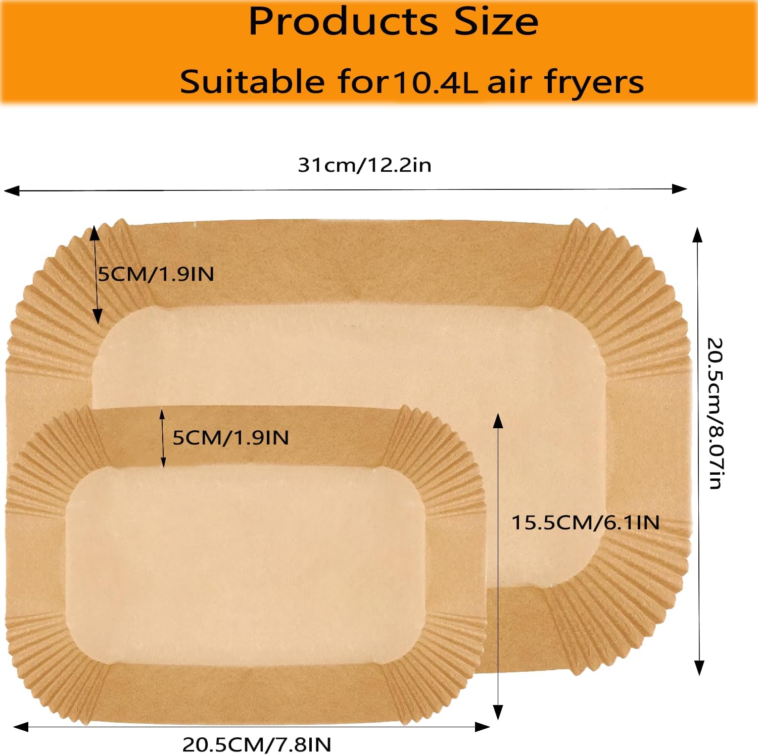 Thumbnail 1 de Lot de 160 papiers cuisson air fryer Ninja Flex 10,4 L AF500EU – doublures jetables pour accessoires