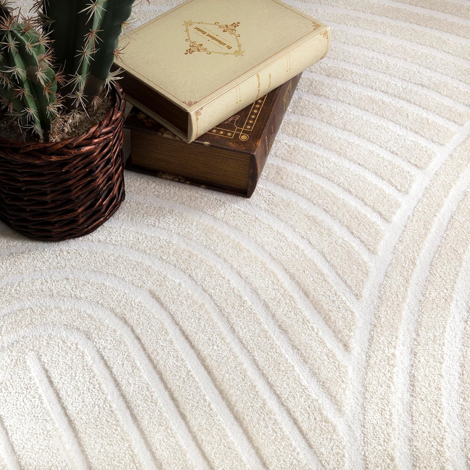 Detalle de Paco Home Tapis Crème 160x220 cm