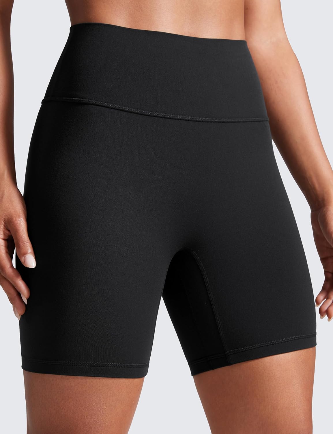 Detalle de CRZ YOGA Butterlift Butt Scrunch Shorts - High Waist Seamless 4''/6" Inseam