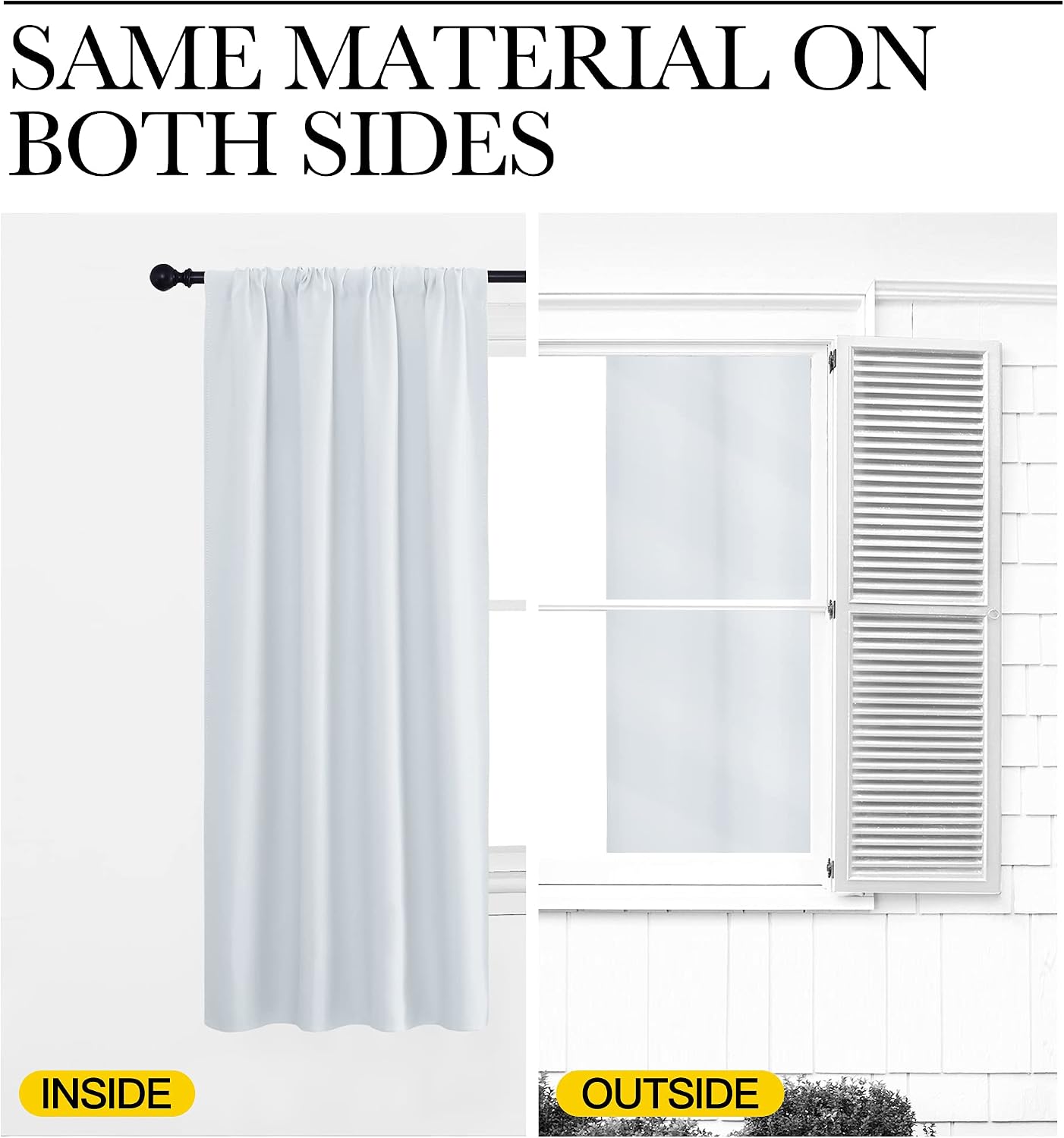 Detalle de NICETOWN Room-Darkening Curtain Panels, 42 x 63 Inches