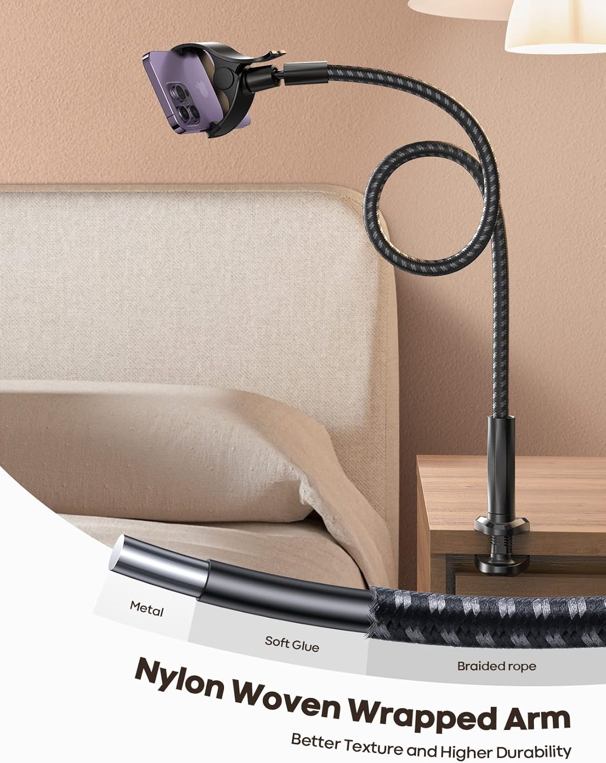 Detalle de Lamicall Gooseneck Phone Holder 38-inch