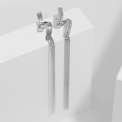 Thumbnail 7 de Meissa boucles d’oreilles pendantes en argent 925 et zircone cubique