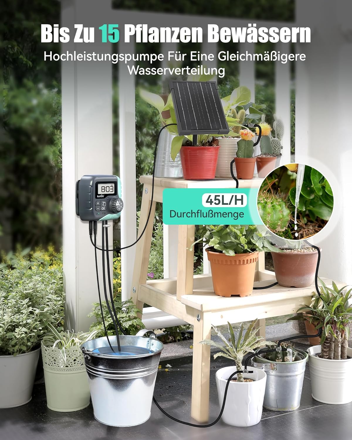 Thumbnail 4 de RAINPOINT Solar Bewässerungssystem