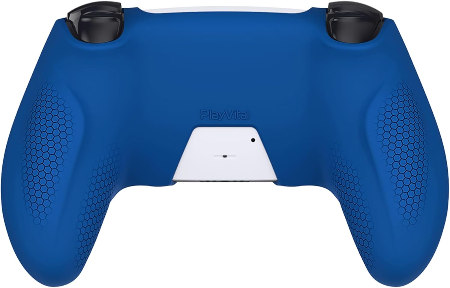 Detalle 2 de PlayVital Ninja Edition: Anti-Slip Silicone Cover Skin for PS5 Wireless Controller (Blue)