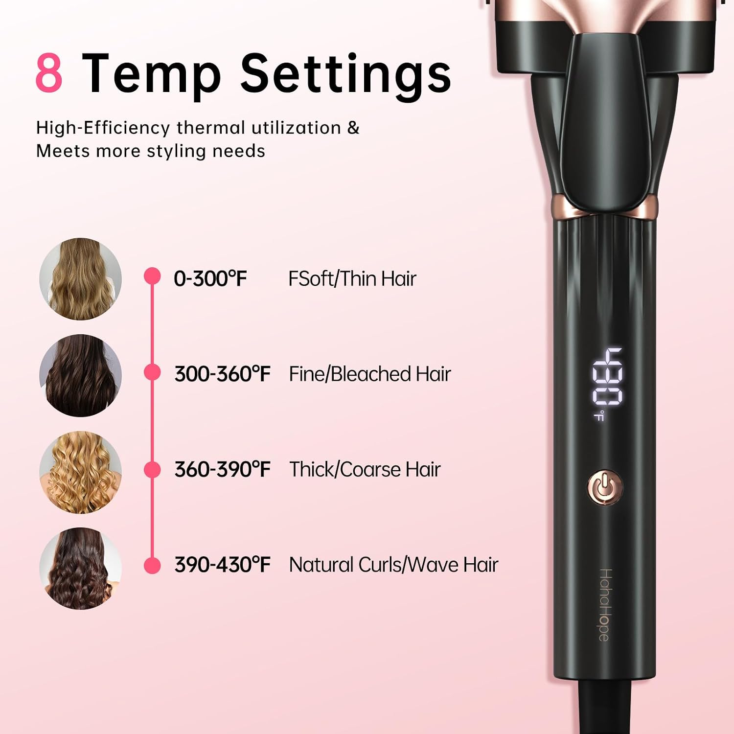 Detalle de Hahahope curling iron, 2-inch barrel