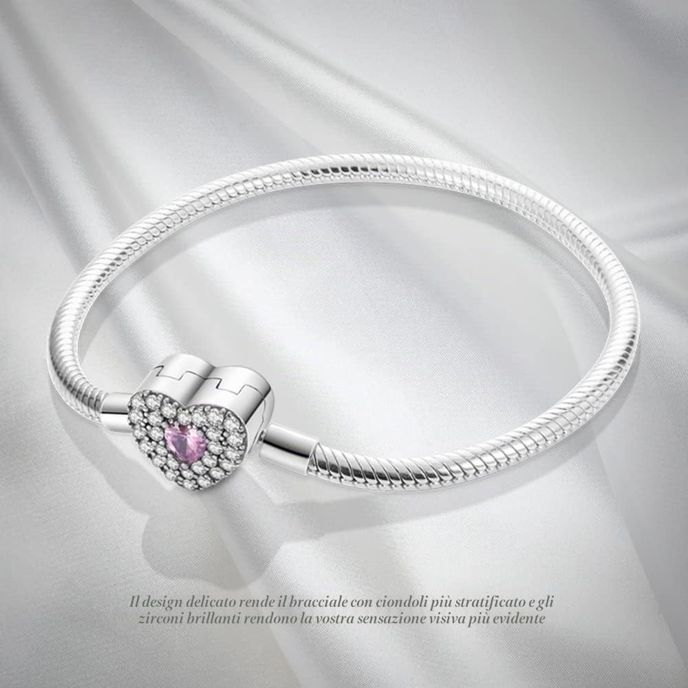 Detalle de TINSLO Moments Bracciale Donna in Argento 925: stile intramontabile e versatilità per ogni occasione