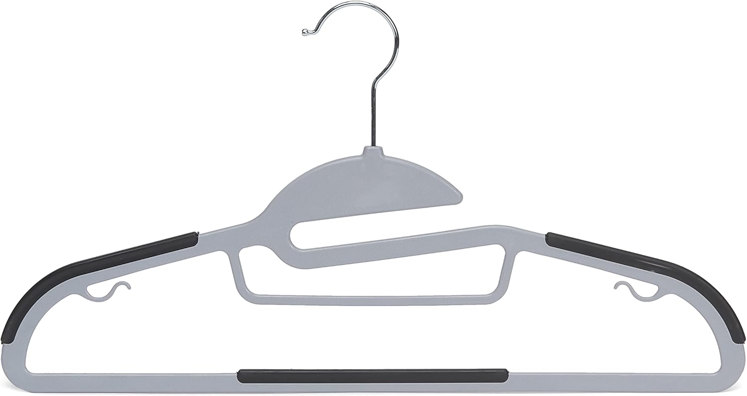 Detalle 2 de Amazon Basics Perchas de plástico antideslizantes, 50 unidades