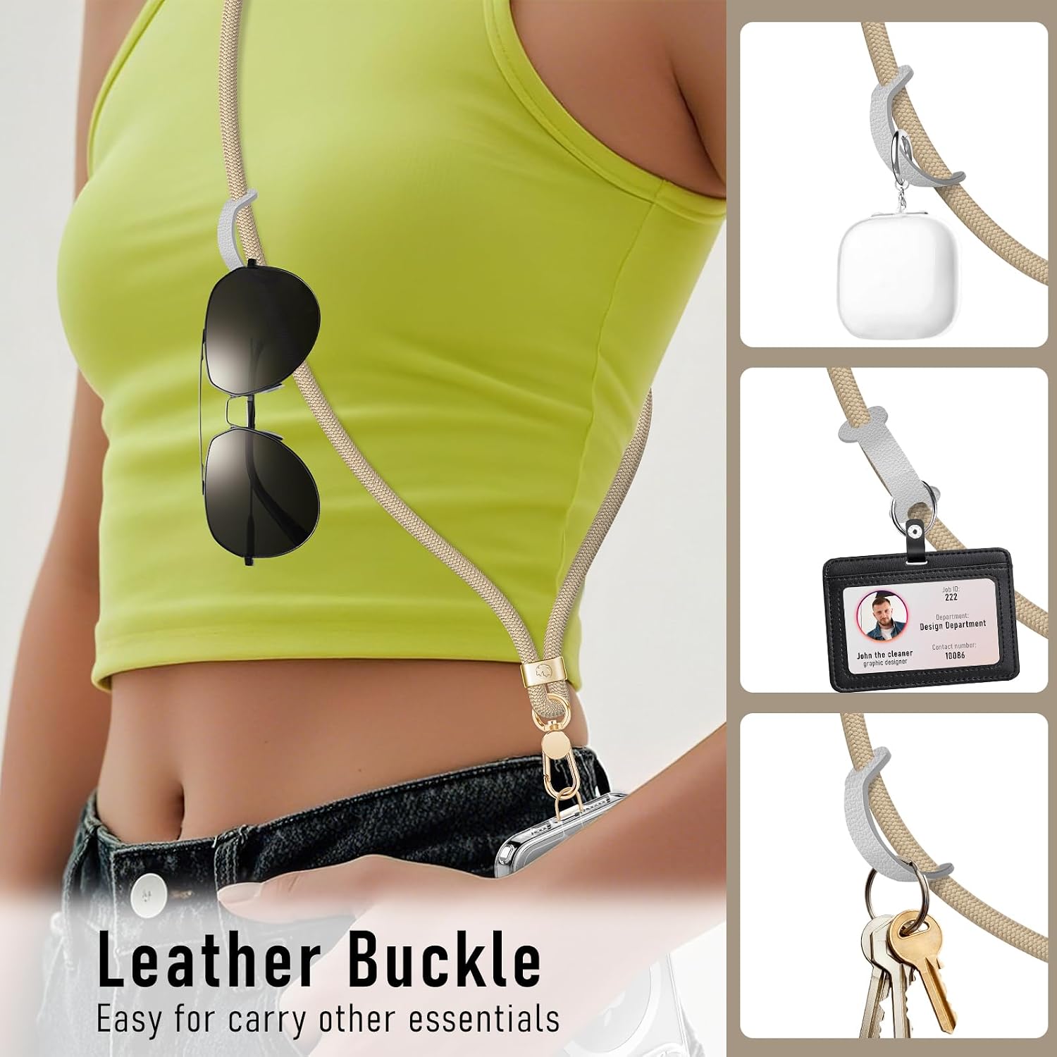Thumbnail 4 de ROCONTRIP Phone Lanyard Adjustable neck strap