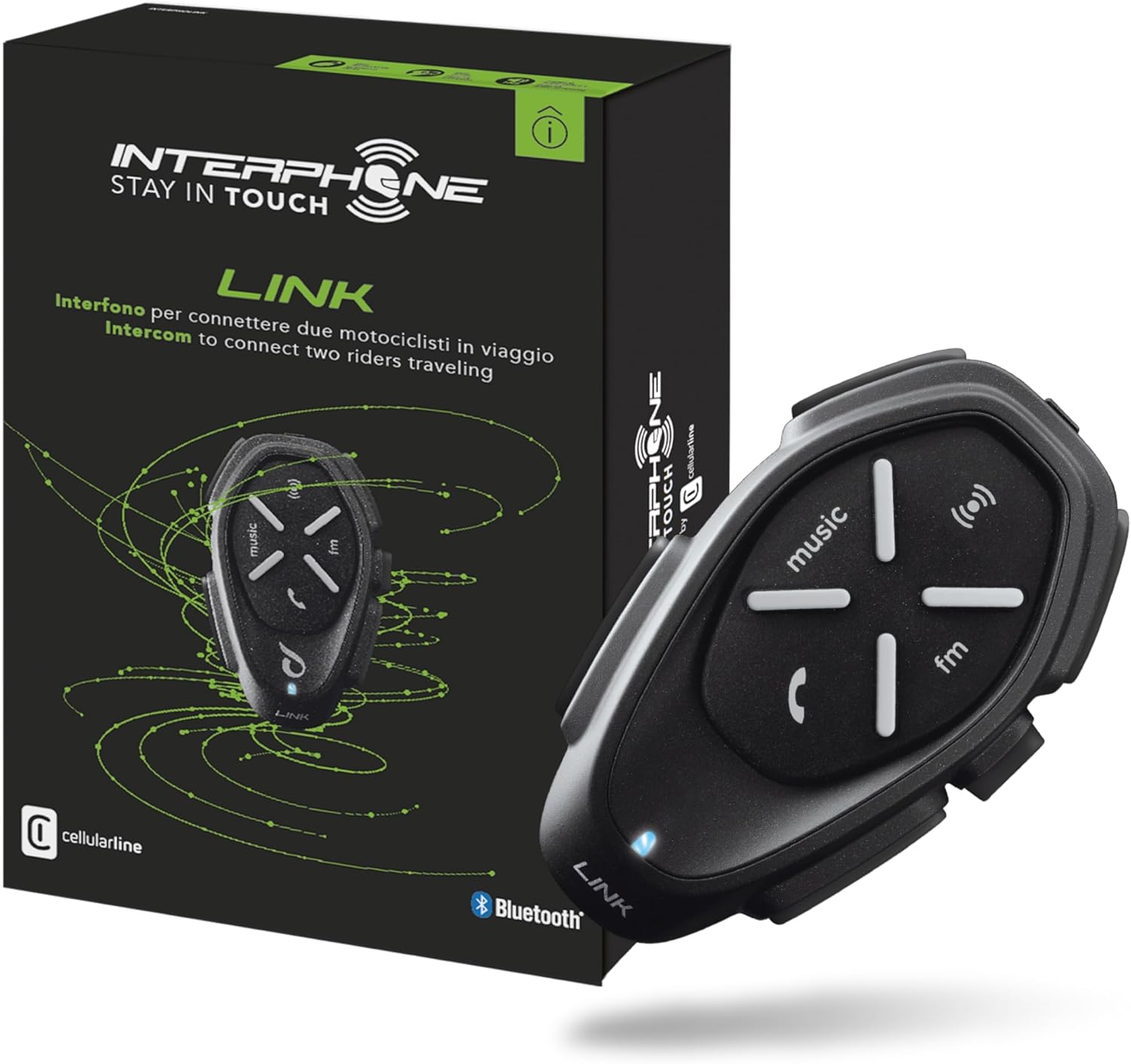Thumbnail 6 de Interphone LINK HD Einzel-Headset – Bluetooth Motorrad-Interkom mit 300 m Reichweite