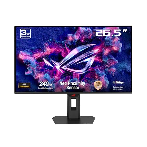 Detalle de ASUS ROG Strix OLED XG27AQDMES : Moniteur gaming QD-OLED 27 pouces à 240 Hz, cadre fluide et soin OLED intégré