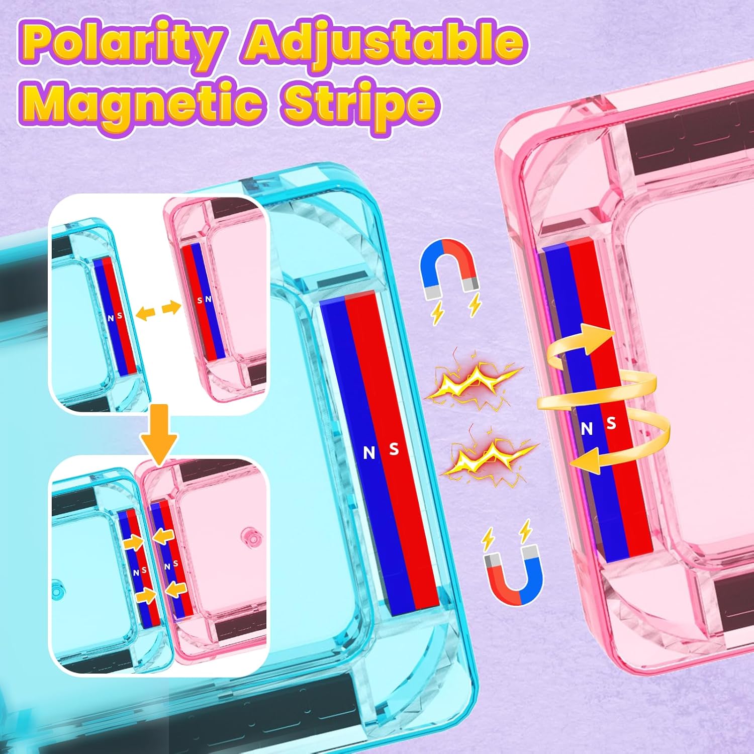 Thumbnail 3 de 40PCS Magnetic Tiles Mini Travel Set