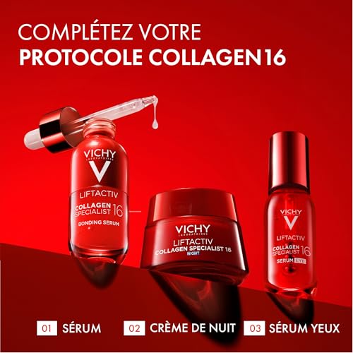 Detalle 2 de Vichy Liftactiv Collagen Specialist Crème Nuit Anti-Âge Rhamnose – soin profond pour la fermeté