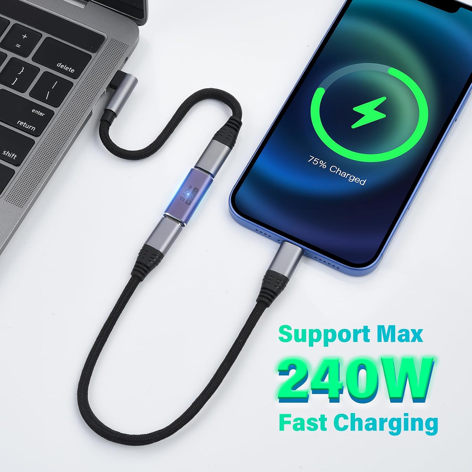 Detalle 2 de OTraki Accoppiatore USB C 40Gbps 3 pezzi