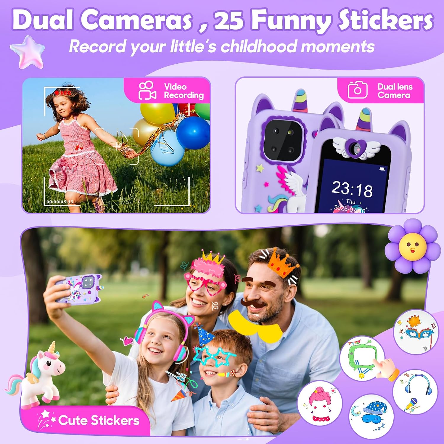 Detalle de Jusvenmt Kids Smart Phone 2.8" touchscreen