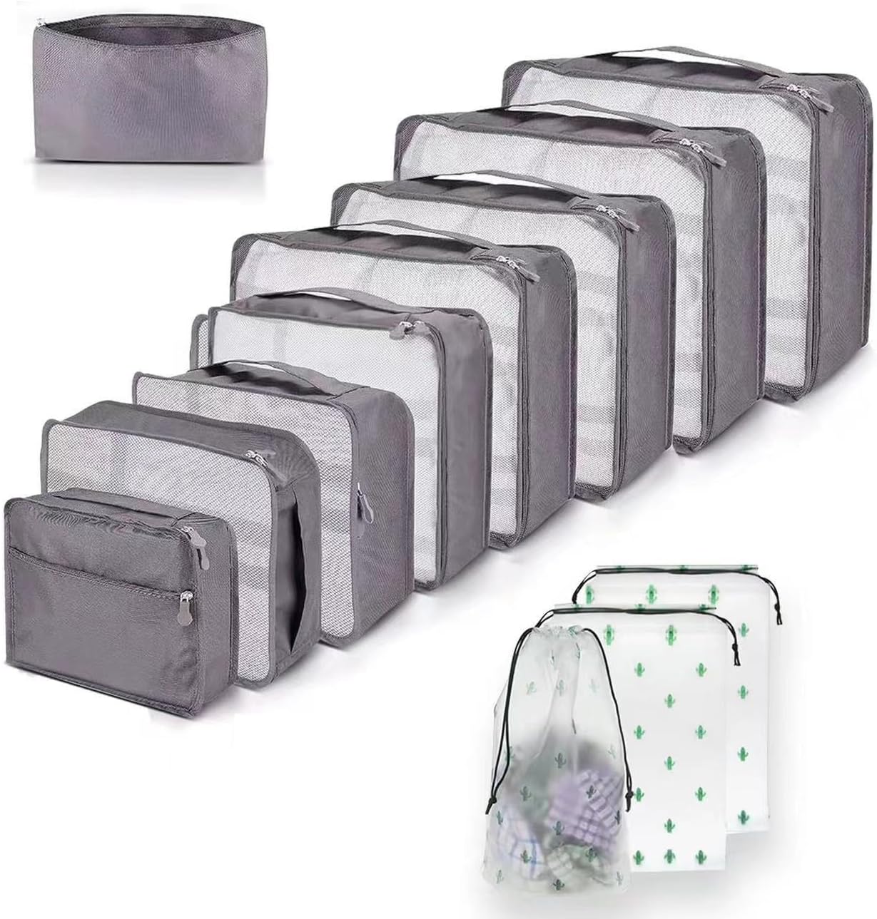 Detalle de Large Packing Cubes 12PCS Suitcase Organiser Bags