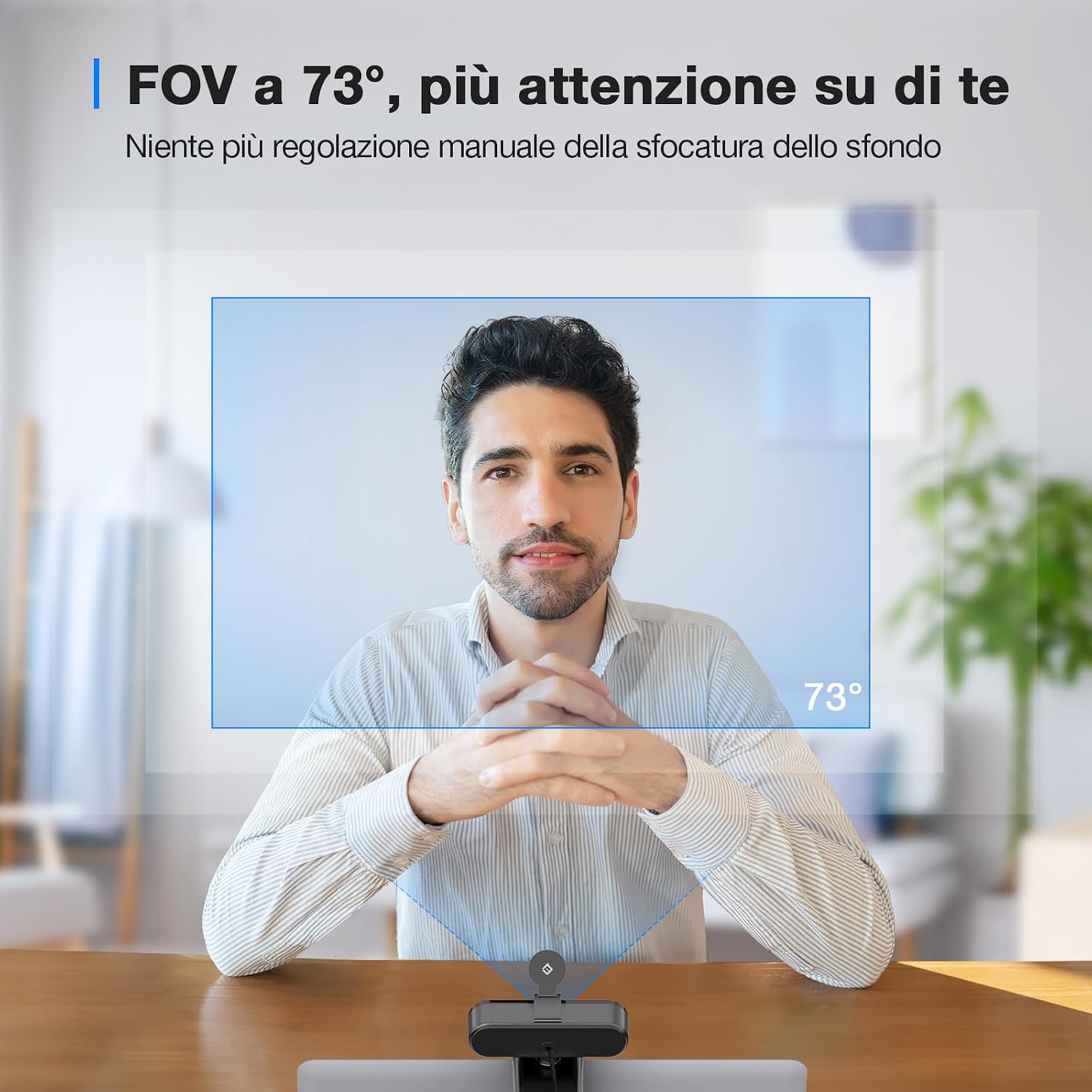 Detalle 2 de EMEET Webcam 4K C960 73° per PC