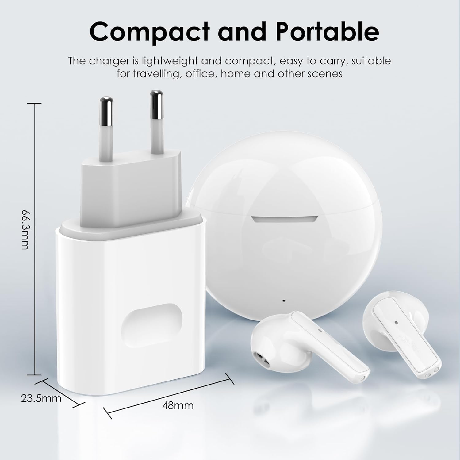 Detalle 2 de Chargeur rapide Wsehnga 20W pour iPhone 14 14 Pro ⚡
