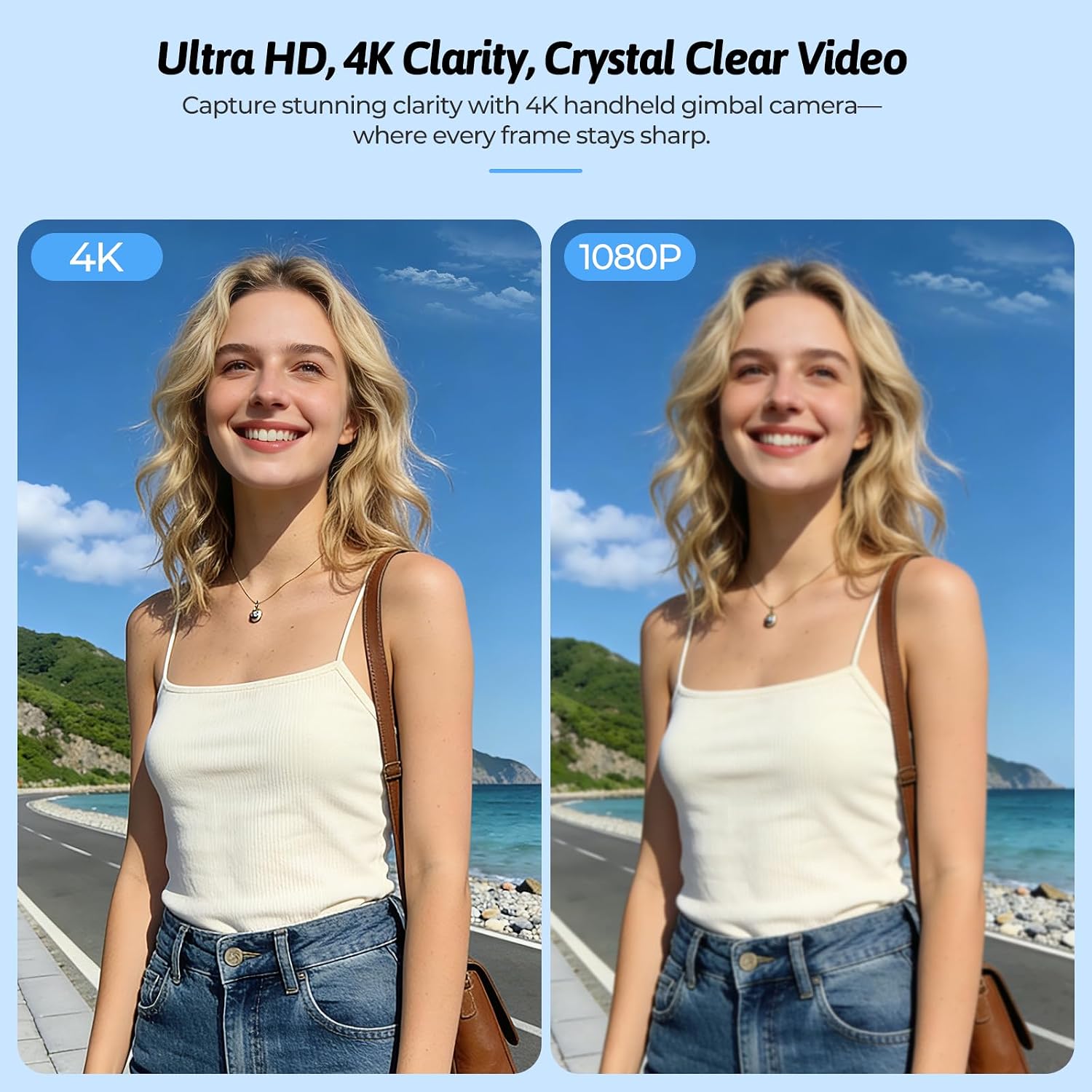 Thumbnail 1 de Crxythmenon 4K Vlogging Camera for YouTube — 75MP Pocket Digital Camera with 330° Gimbal
