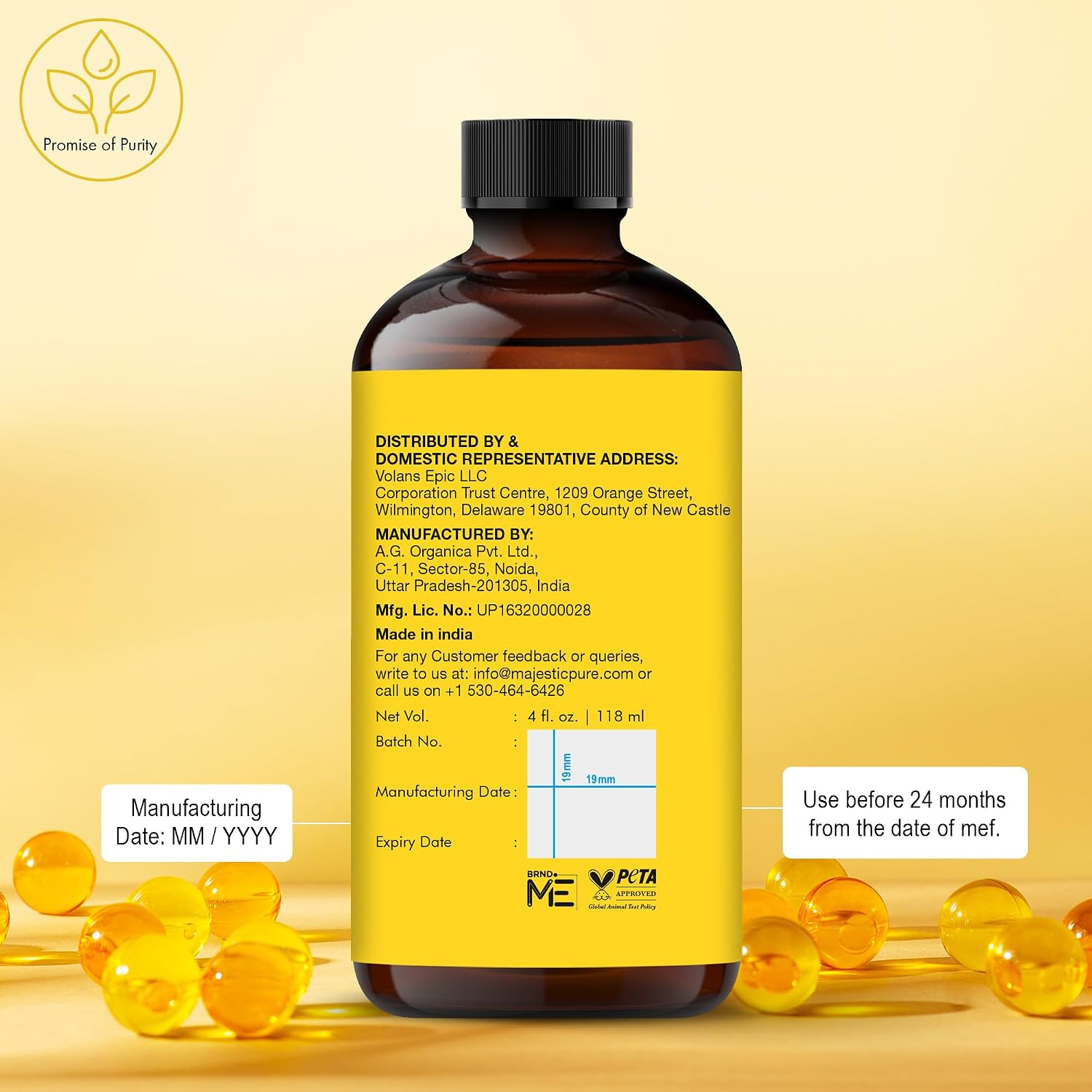 Thumbnail 5 de Majestic Pure Vitamin E Oil 4 oz 70,000 IU