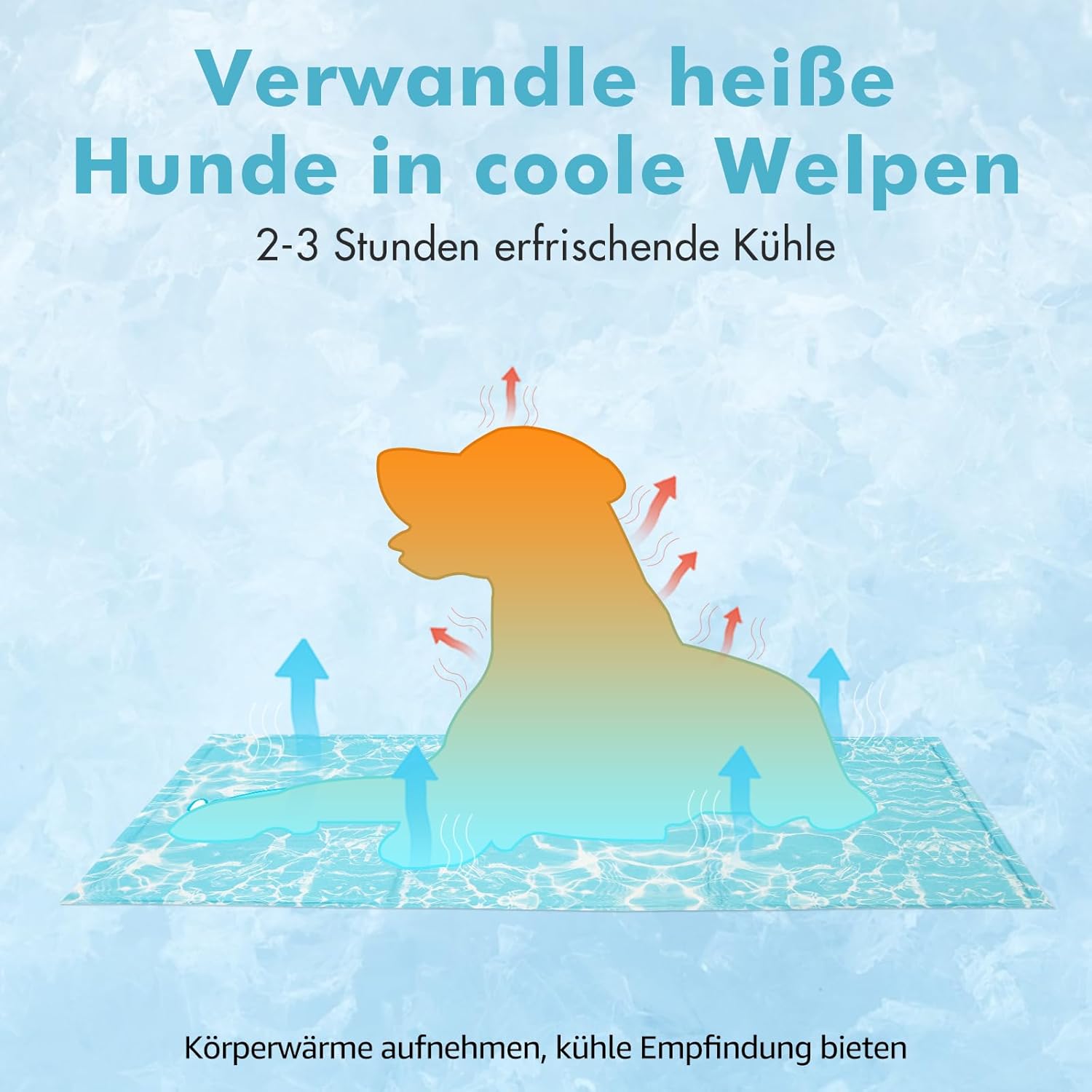 Thumbnail 6 de Pawtasy Kühlmatte: Selbstkühlende Matte für Hunde und Katzen 65 × 50 cm