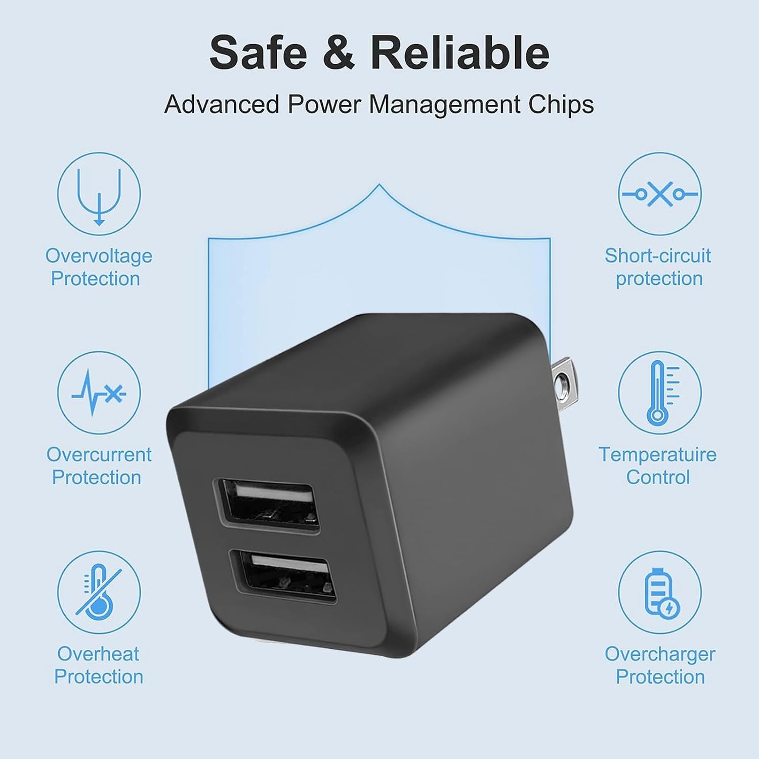 Thumbnail 5 de USB Wall Charger Dual Port 2.4A