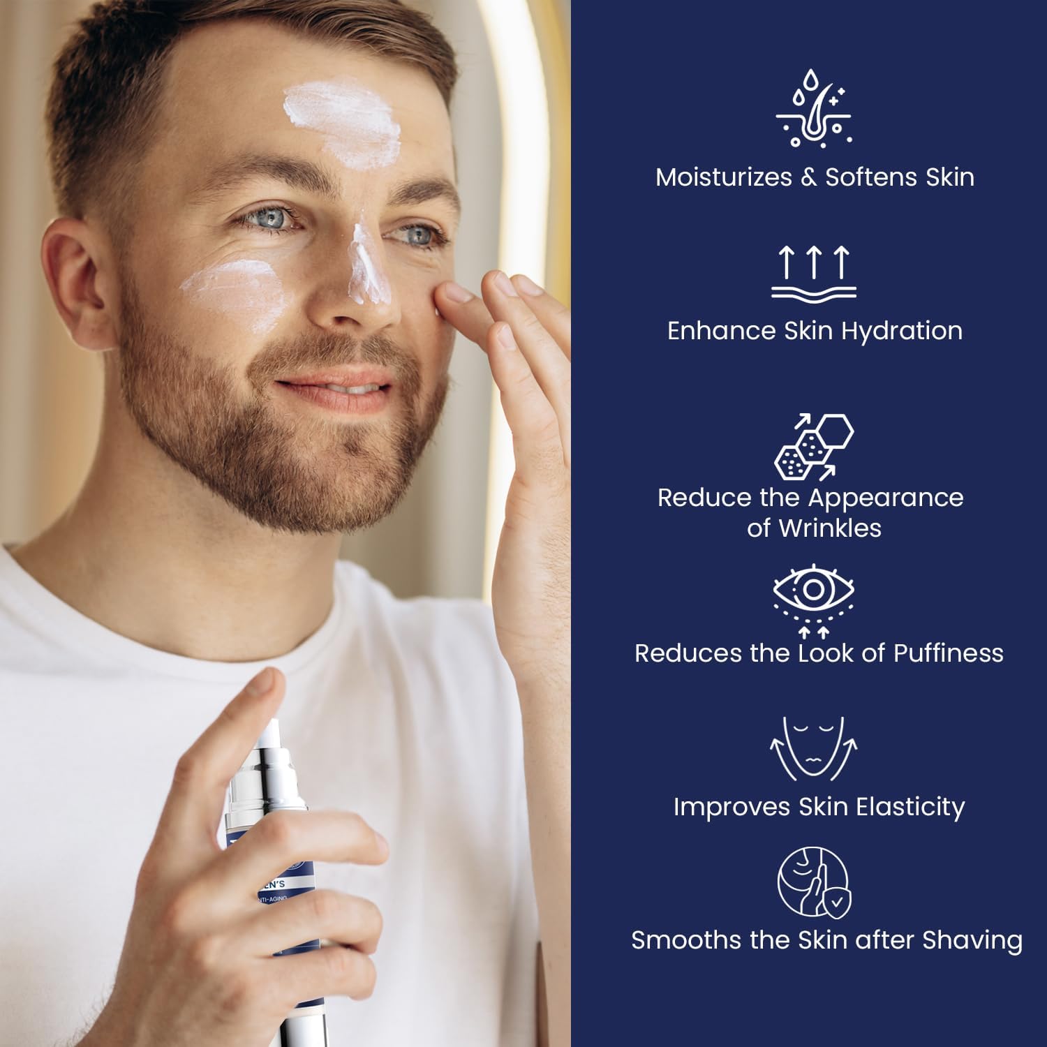 Thumbnail 6 de Uttse 6-in-1 Men's Face Moisturizer: 1.7 fl oz for Eyes, Skin, and Hydration