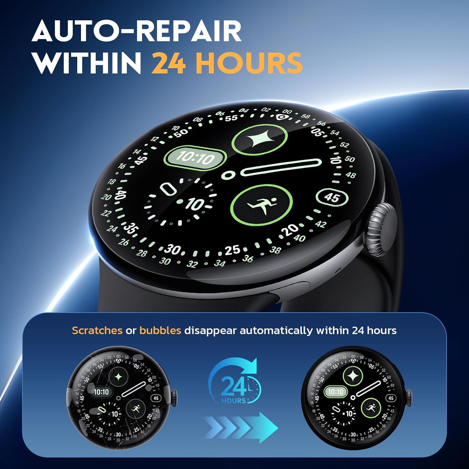Thumbnail 2 de Misxi 6 Pack Screen Protector for Pixel Watch 45mm