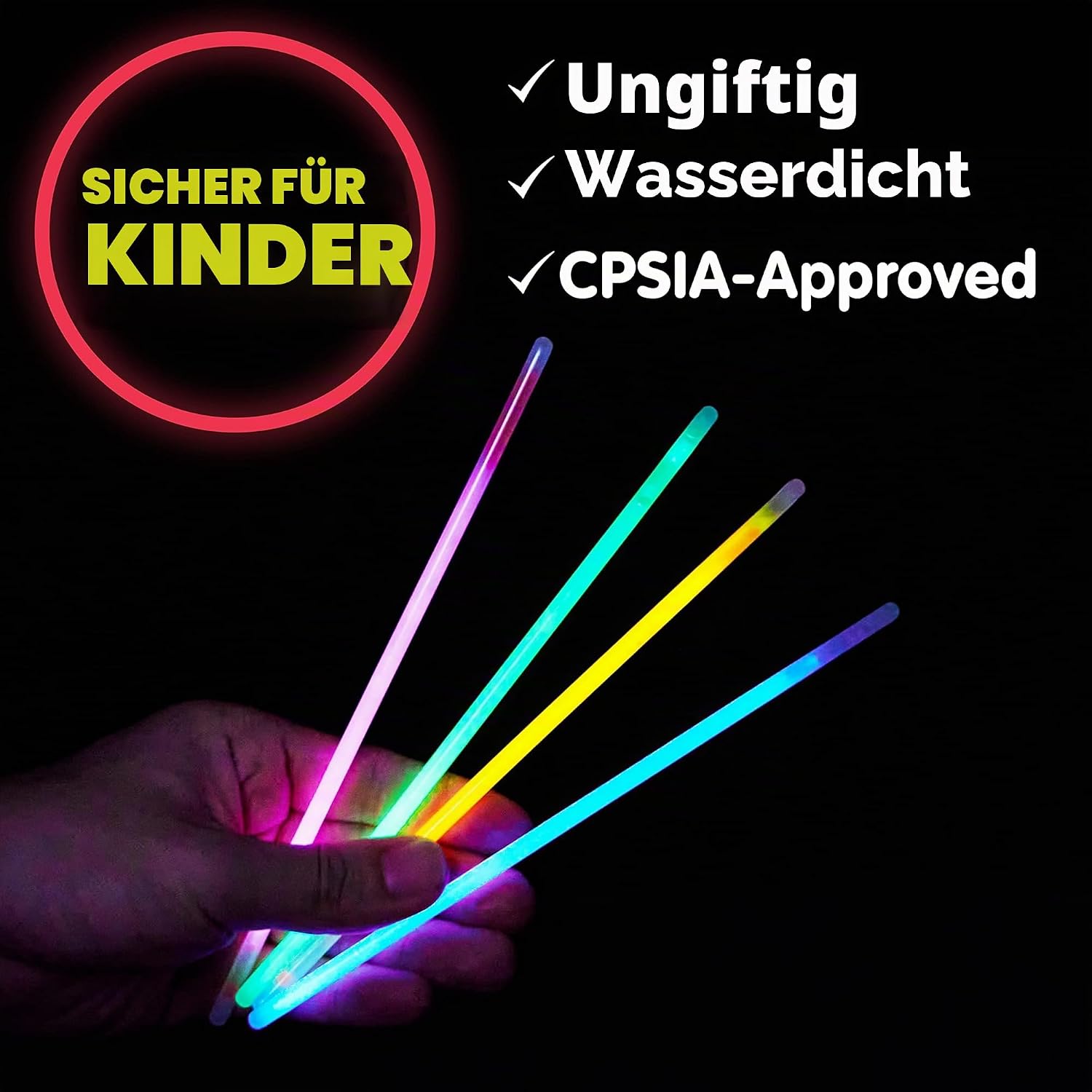 Thumbnail 2 de JOYIN Knicklichter 100 Stück 🎉