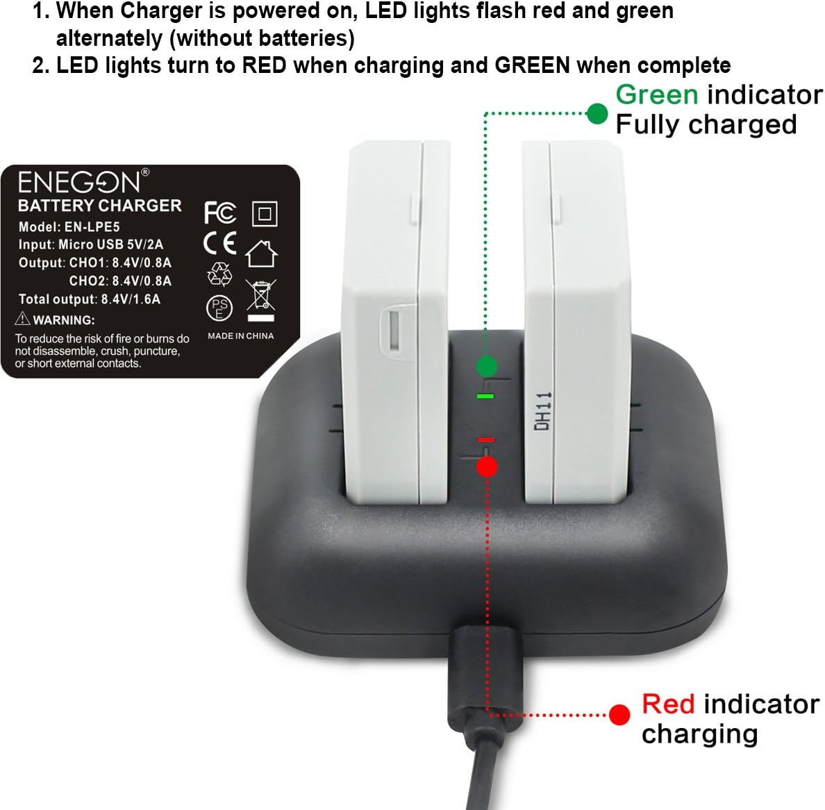 Thumbnail 6 de ENEGON Batteria LP-E5 1400mAh