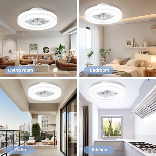Thumbnail 6 de Koueers Ventilador de Techo con Luz 30W – RGB LED, Silencioso, Control Remoto y Mando, Ideal para Cocinas de 10–13 m²