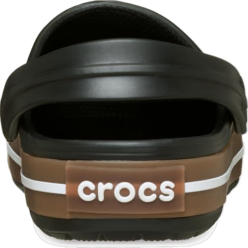 Detalle de Crocs Crocband Gum Clog – leichter Unisex-Clog aus Croslite, Schwarz, EU 38-39