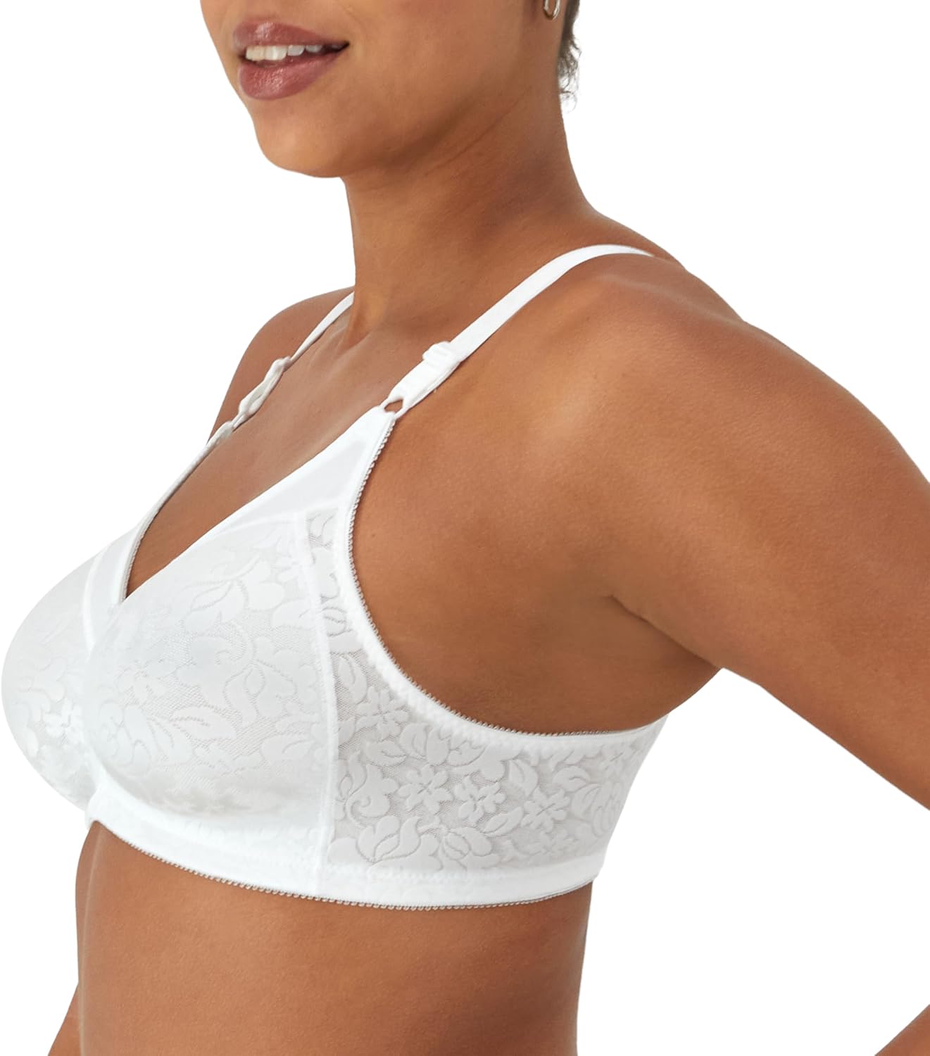 Thumbnail 1 de Bali Women's Wireless Lace Bra with Double Support — Stay-in-Place Straps & Full Coverage