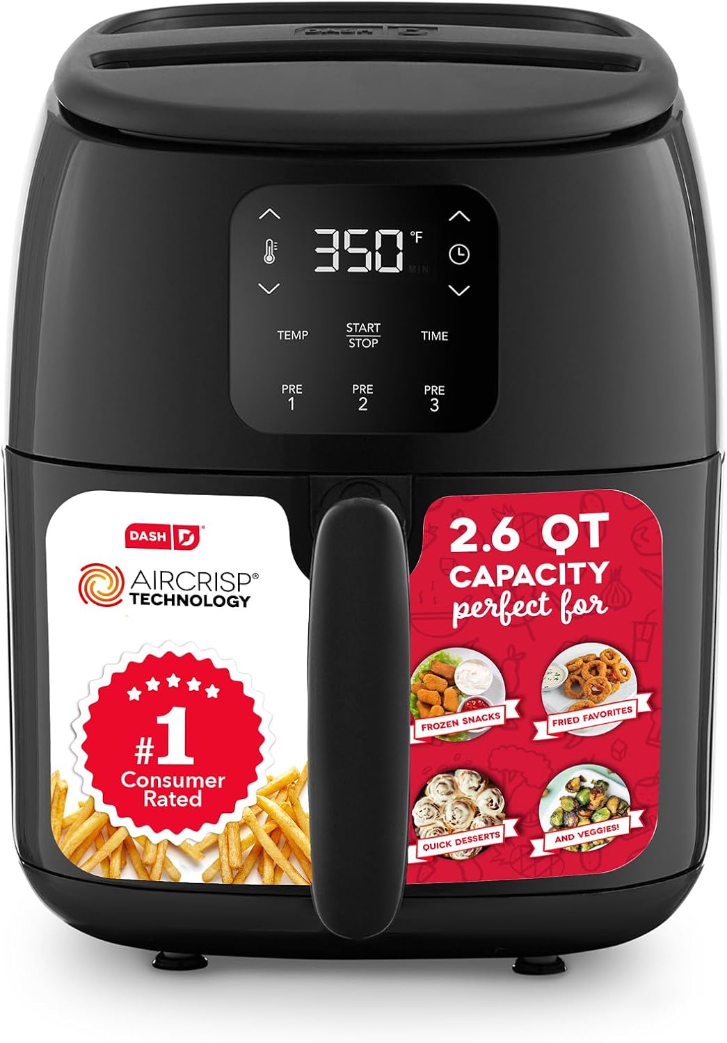 Thumbnail 5 de Dash Digital Air Fryer, 2.6-Quart