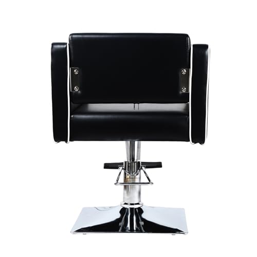 Detalle de Panana Haircut Chair Swivel Barber Chair with Footrest – a practical salon chair for stylish, comfortable hairdressing
