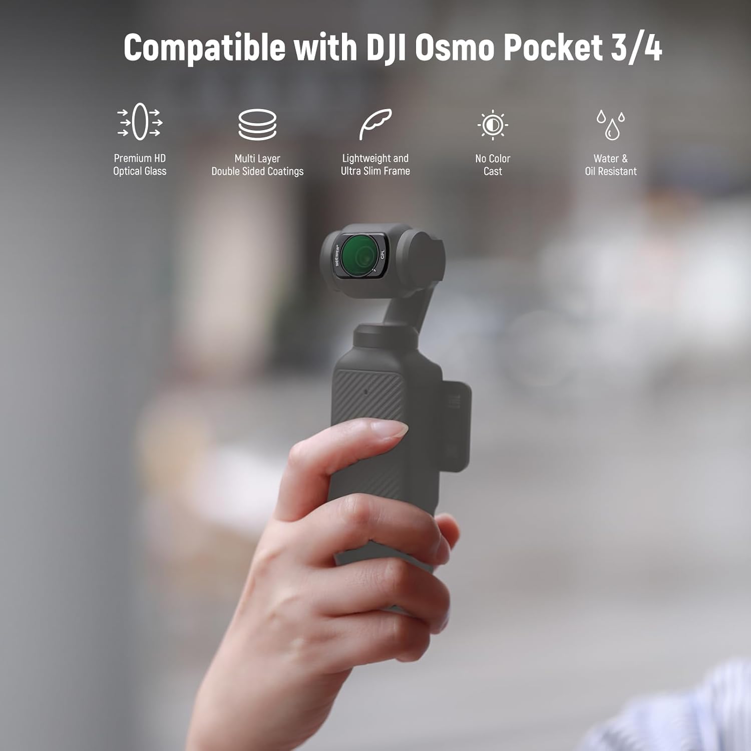 Thumbnail 1 de NEEWER Magnetic ND Filter Set for DJI Osmo Pocket 4 & 3 (6 Pack) with CPL & UV Filters