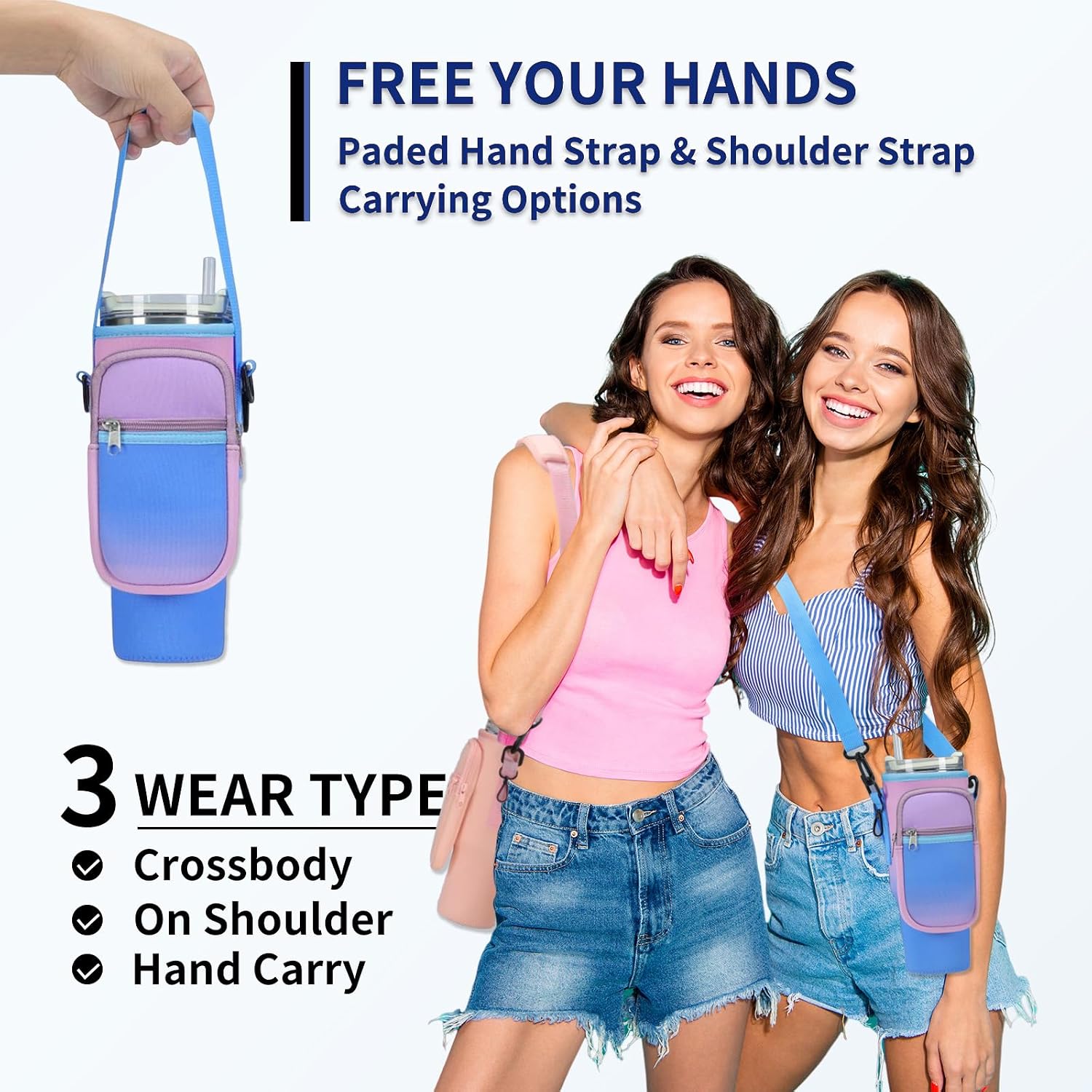 Detalle de GOEWY Water Bottle Carrier Bag, Neoprene