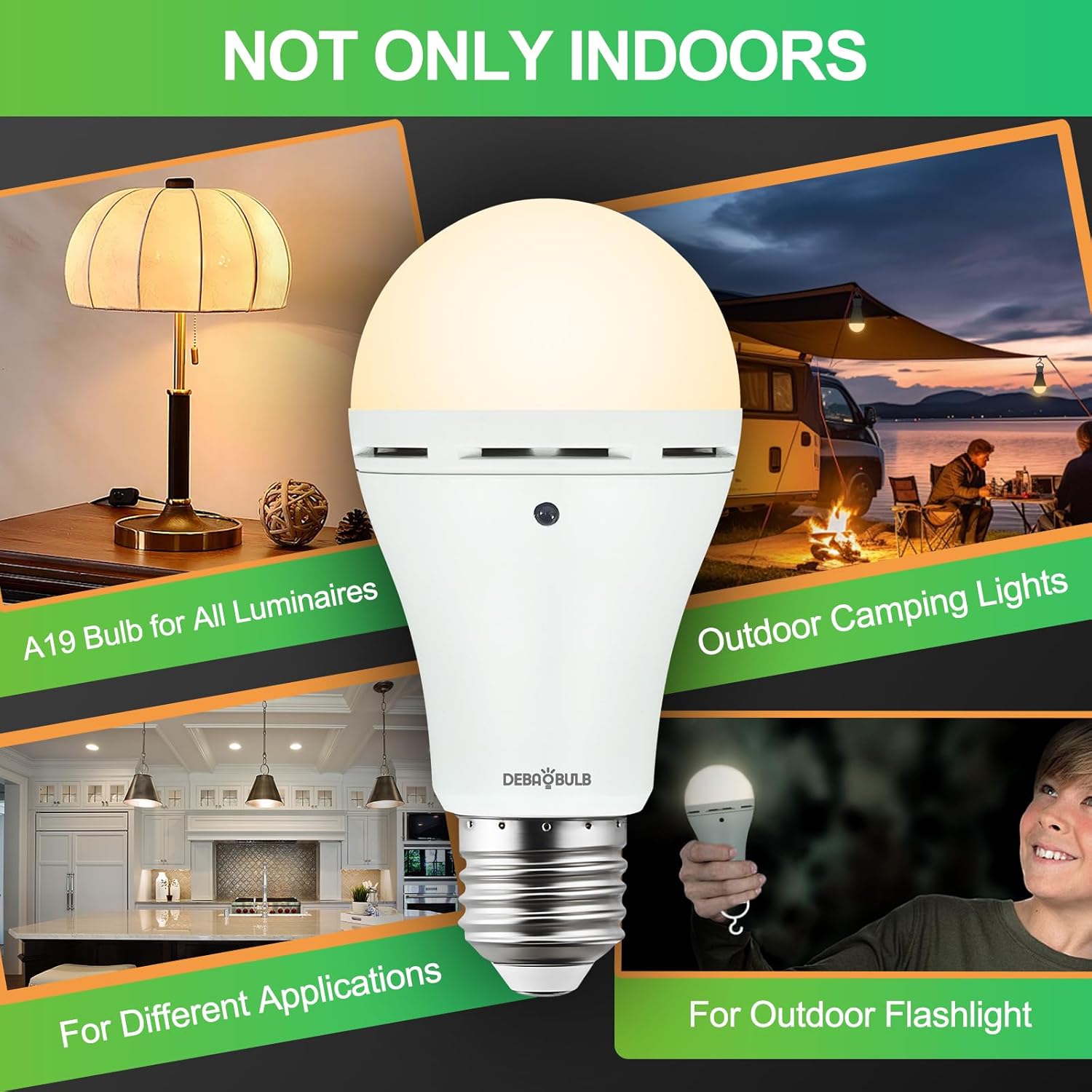 Thumbnail 5 de DEBAOBULB Omni Rechargeable Bulbs 24h
