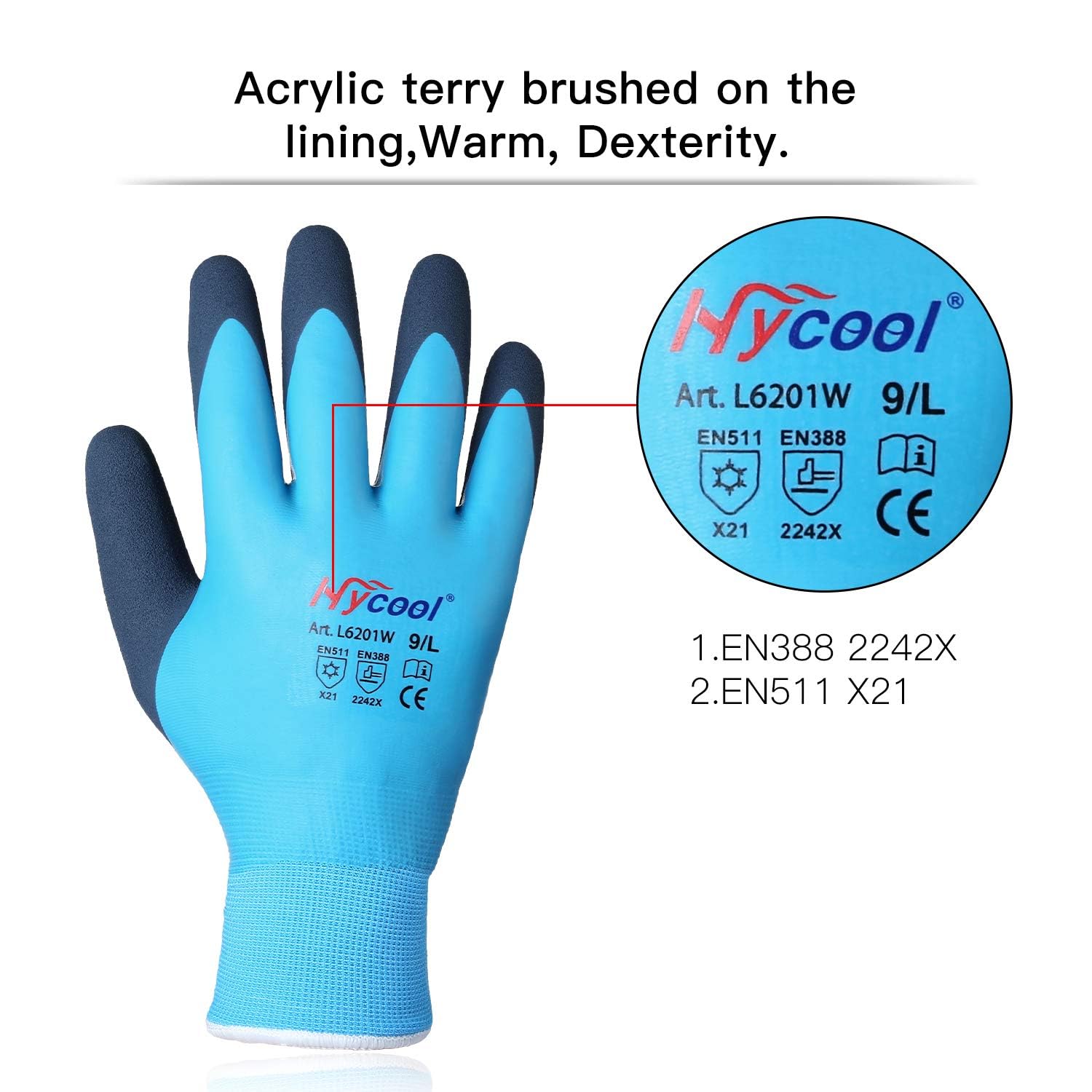 Thumbnail 2 de DS Safety L6201W Arbeitshandschuhe Größe 10 🧤