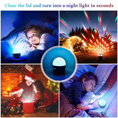 Detalle de SEBRUANC Mini Discokugel: Musikgesteuerte LED-Partylicht mit USB-C, 380 mAh