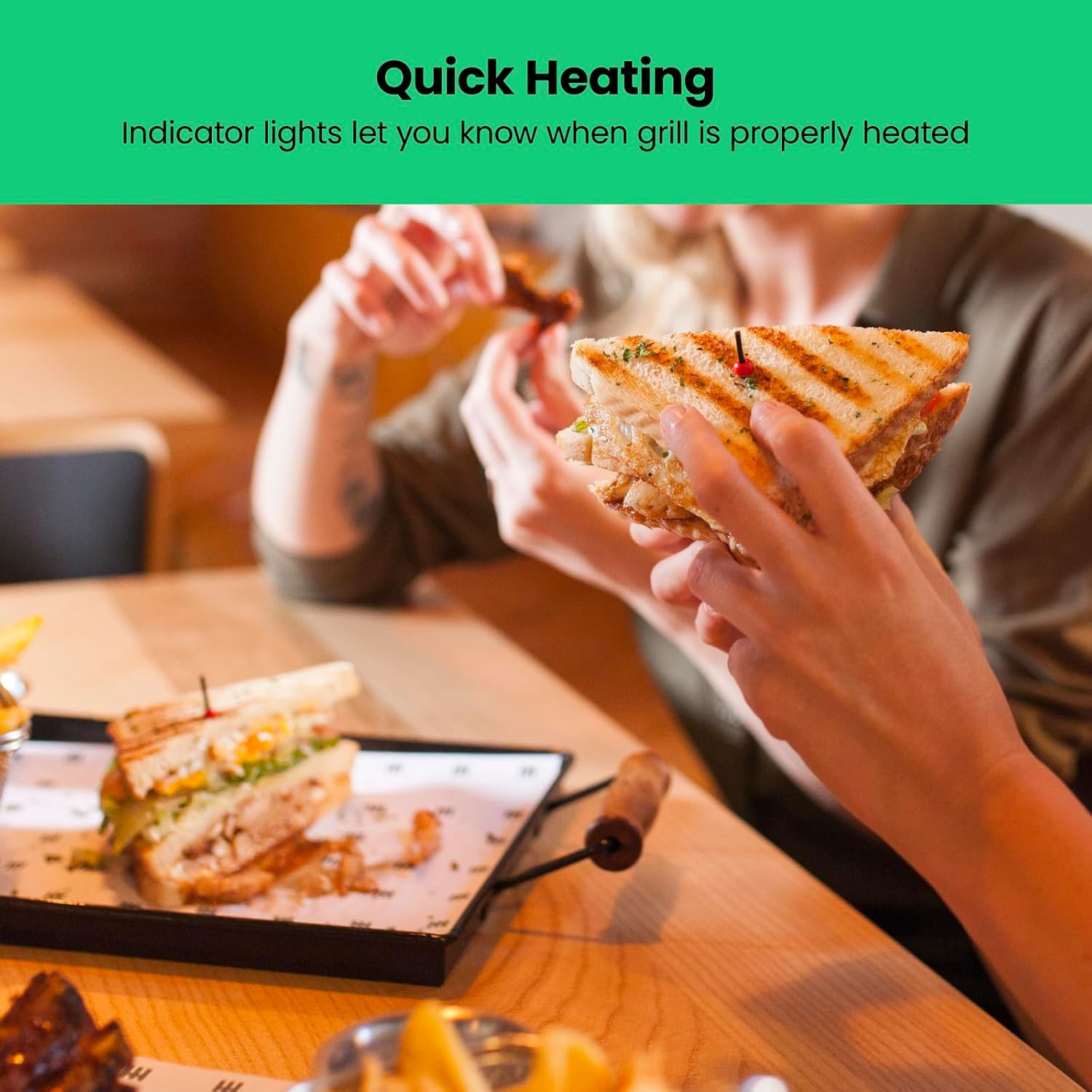 Thumbnail 6 de Chefman Panini Press 2-Slice Compact