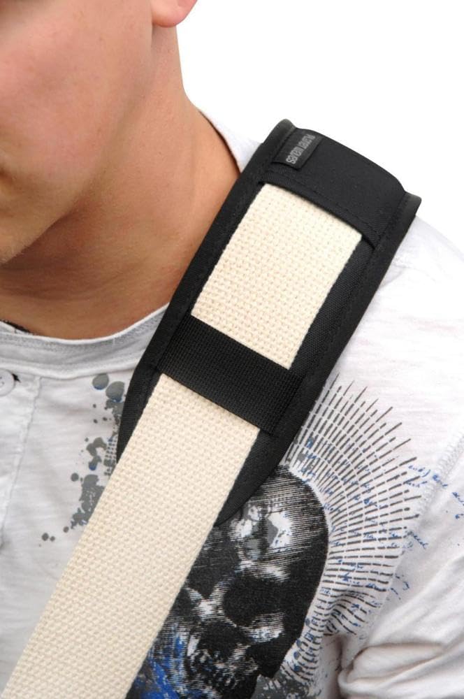 Detalle 2 de D'Addario PW-FSP-1 axeldyna i skum för gitarrrem, svart