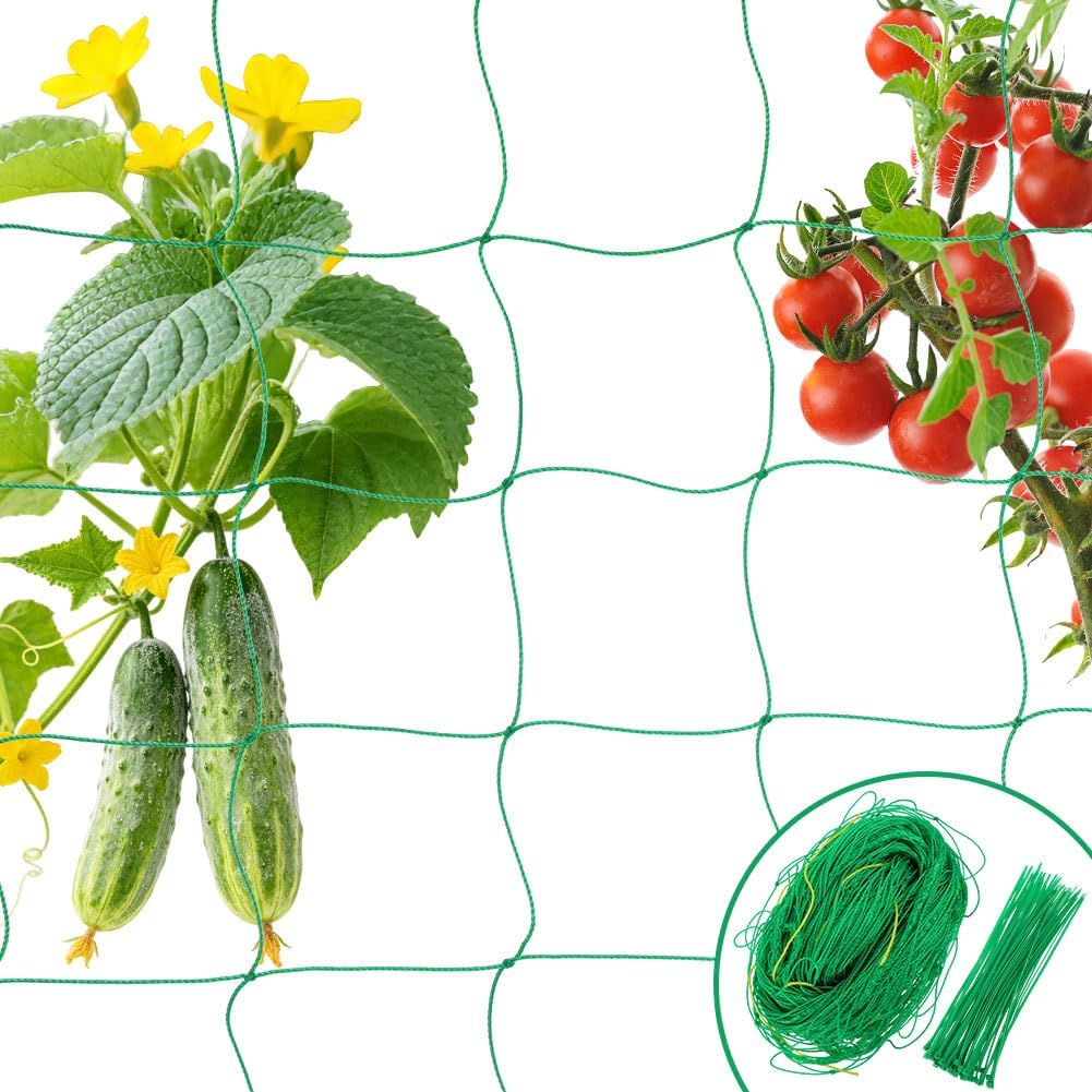 Detalle de OFFCUP 6311840 siatka ogrodowa 4 × 2 m z oczkami 10 × 10 cm