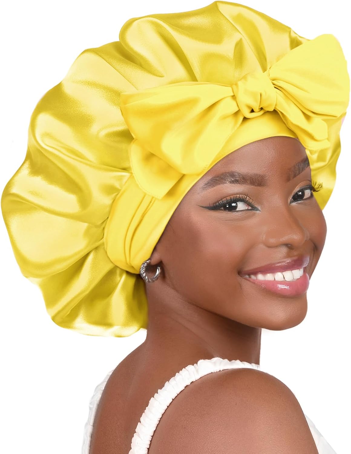 YANIBEST Adjustable Silk Bonnet 2.8" Band