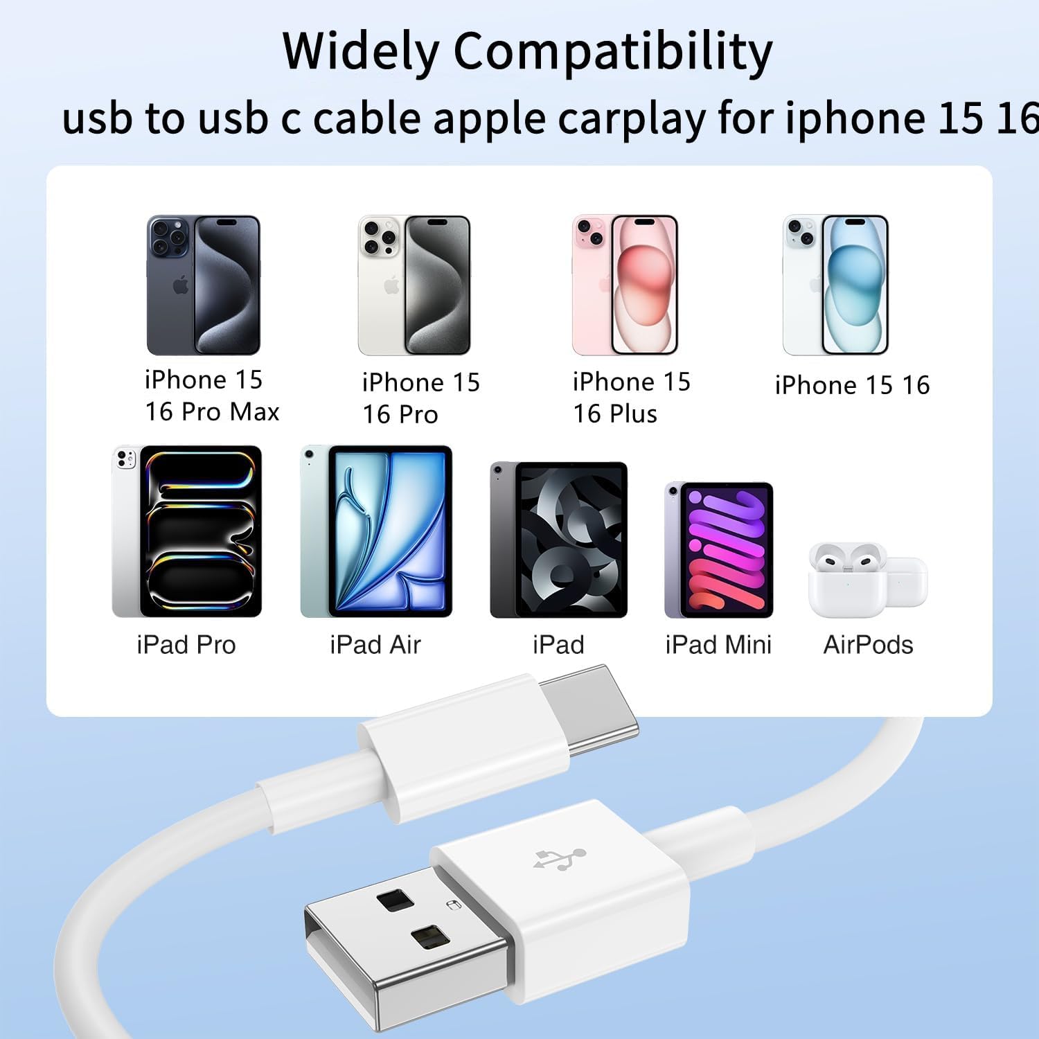 Thumbnail 6 de 3ft Carplay Charger Cable for iPhone