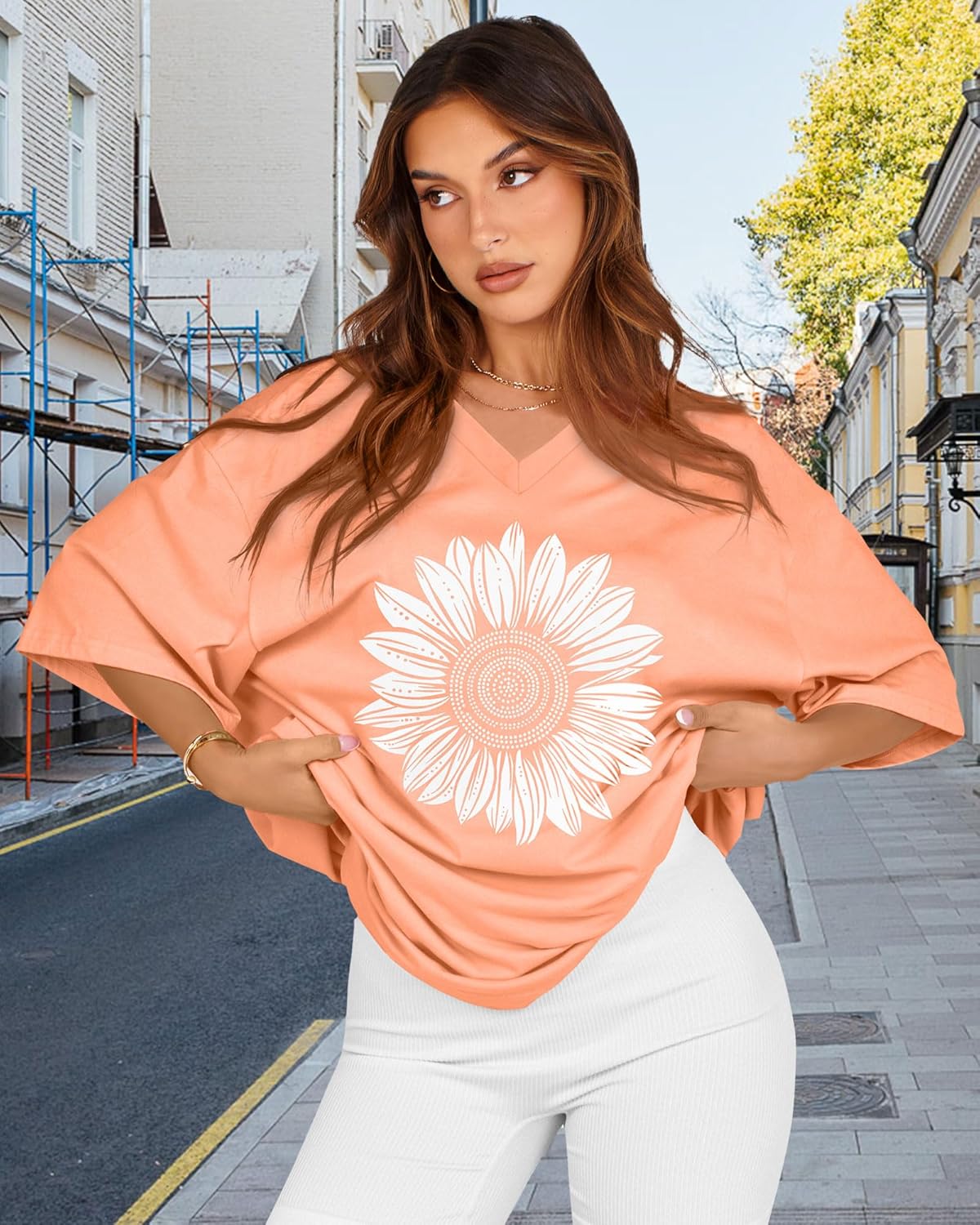 Thumbnail 3 de Oversized Women’s V Neck Tee