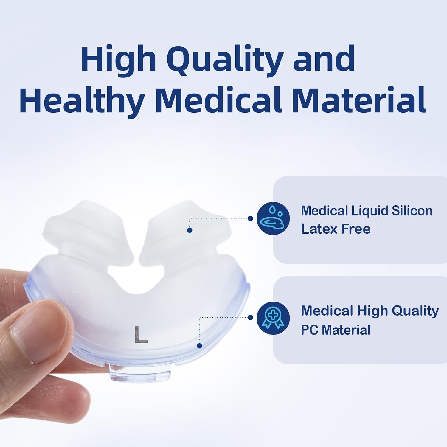 Thumbnail 6 de CUORD YTH-P10L-NEW Nasal Pillow Cushion for AirFit P10, Large, 2-Pack