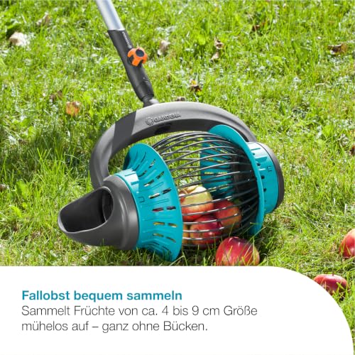 Detalle 2 de Gardena combisystem-Rollsammler 03108-20 – Bequeme Obst- und Fallobst-Sammlung