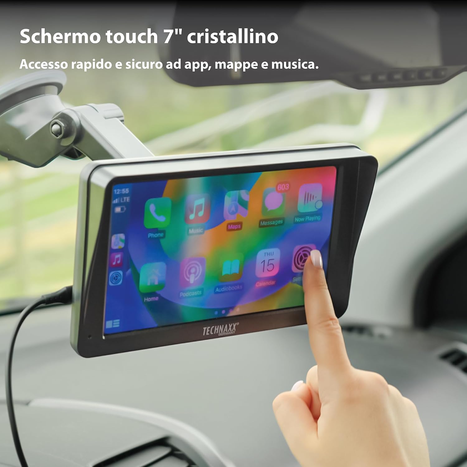 Detalle 2 de Technaxx TX-320 Wireless CarPlay 7”