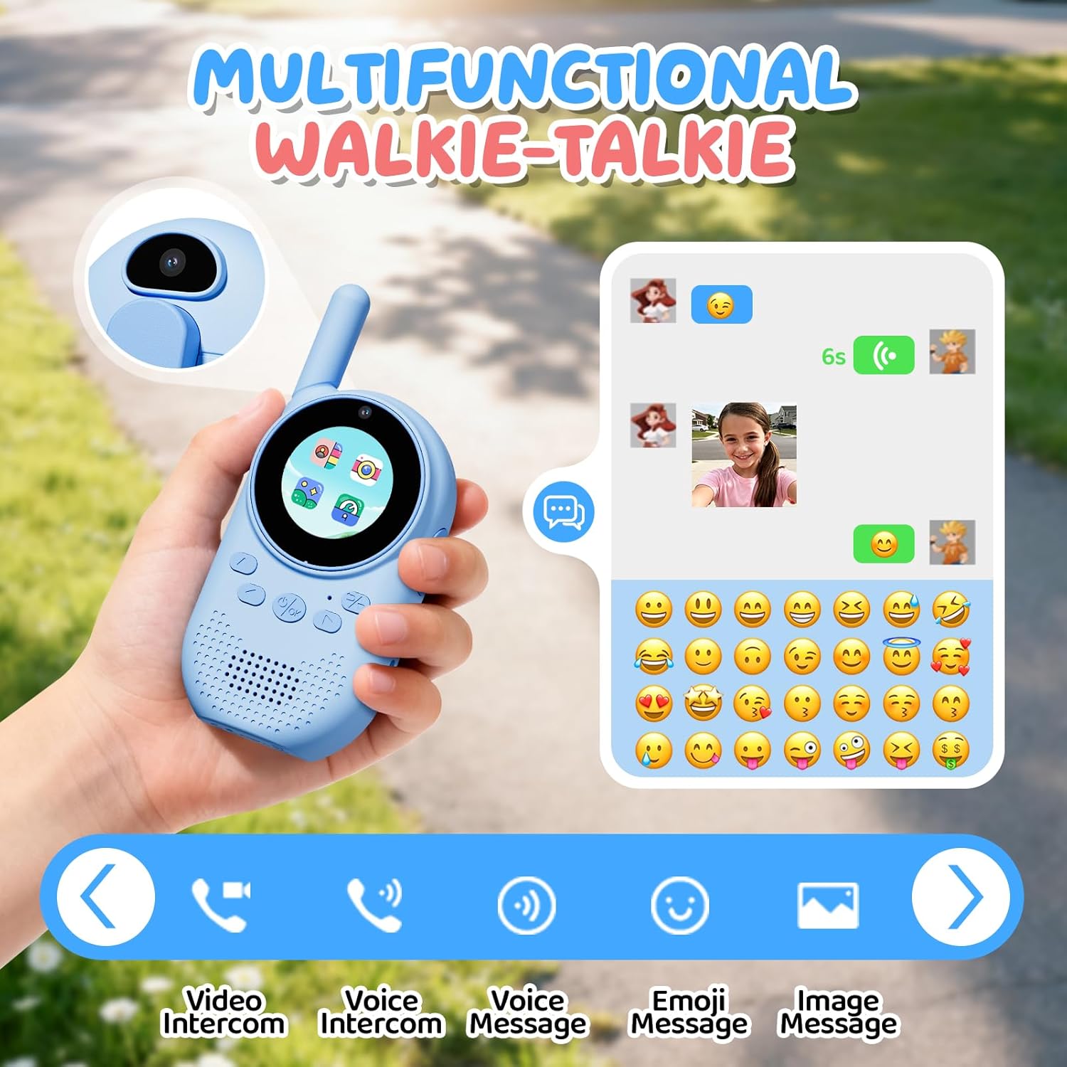 Thumbnail 3 de HEWEIMEI Video walkie talkie bambini 300 m