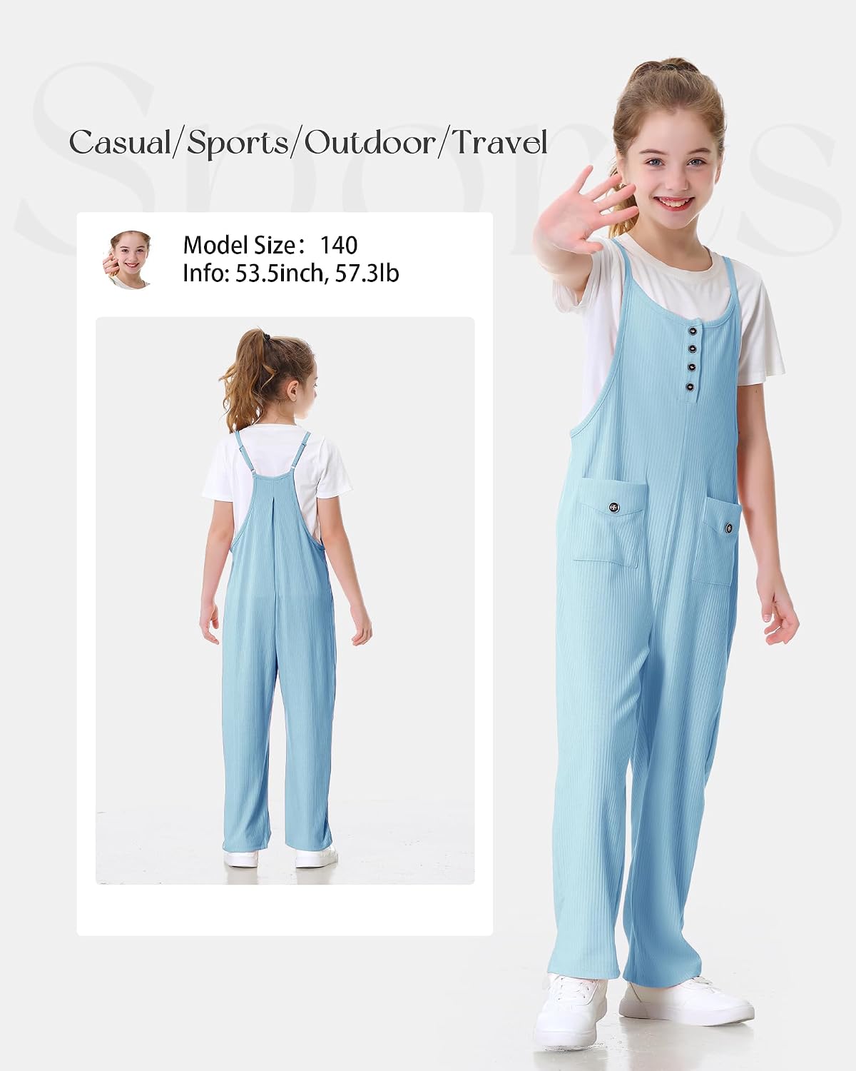 Thumbnail 6 de Rolanko Mädchen Jumpsuit Ärmellos